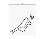 94061FL000VH - : Rear Sill Plate for Subaru: Crosstrek, WRX Image