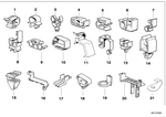 61131378529 - Vehicle Electrical System: Cable Holder for BMW Image