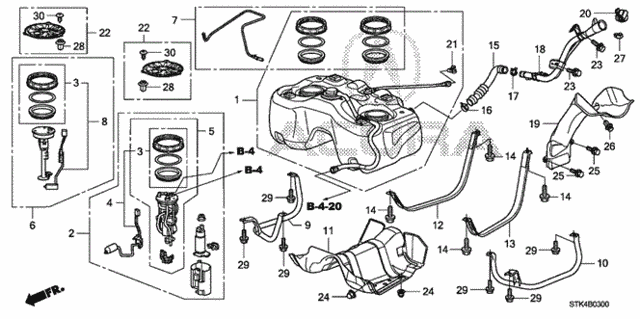 Fuel Tank for 2009 Acura RDX #0