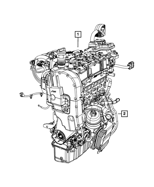 « 68268745AA – 1.4L Turbo; Engine : Bloc Complet Trousse Du Moteur pour Mopar Image »