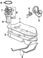1F1Z9002DA - Fuel System: Fuel Tank for Ford: Taurus | Mercury: Sable Image