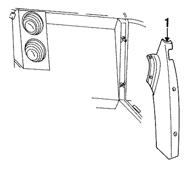 QL021XBAD - Body: Quarter Trim for Mopar Image