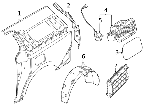 Fuel Door for 2024 Kia Carnival #0
