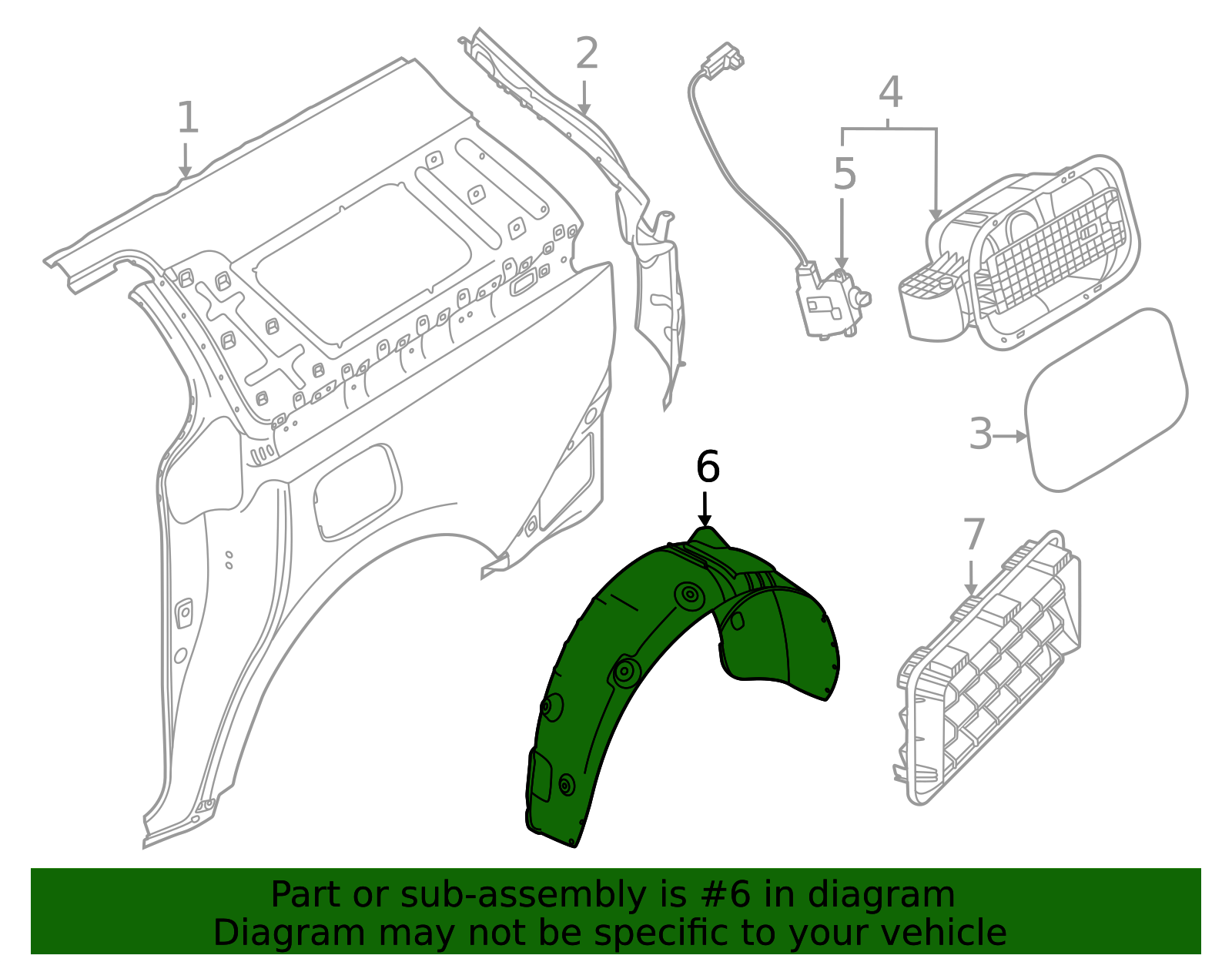 86822-R0000 - Wheelhouse Liner 2022-2025 Kia Carnival | Kia.Parts Store