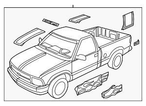 15769860 - : Trim Stripe Tape for GM Image