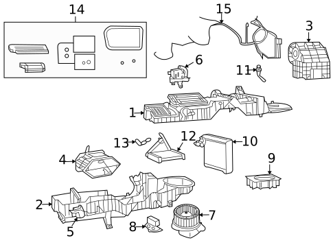 Evaporator & Heater Components for 2008 Dodge Ram 1500 #0