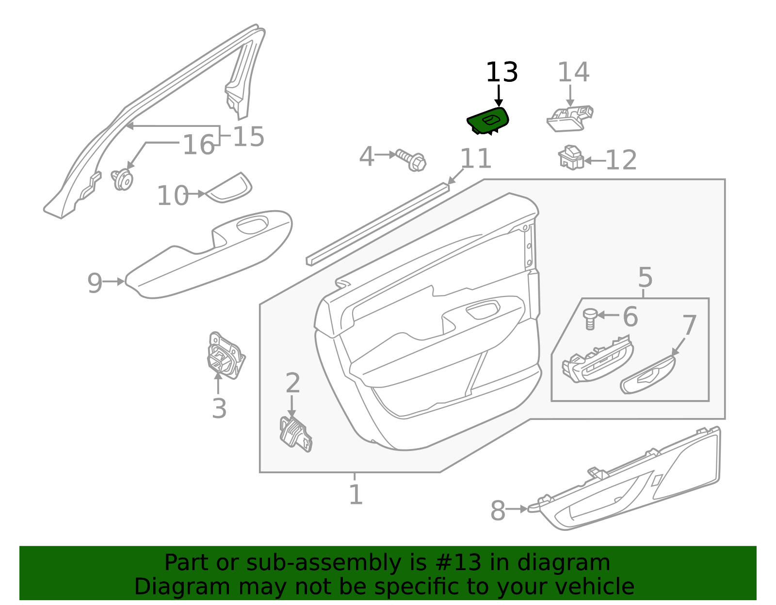 2018-2025 Volvo Switch Bezel 32262232 | TascaParts.com