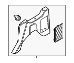 DT1Z1731013FE - Body: Side Trim Panel for Ford: Transit Connect Image