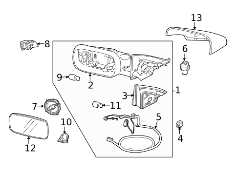 Mirrors for 2010 Volvo S40 #0
