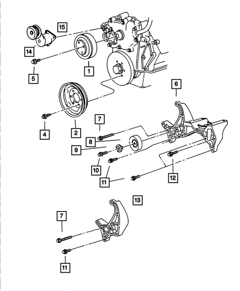 Pulleys and Related Parts for 2001 Dodge Ram 2500 #2