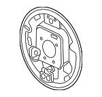 15839049 - Brakes: Backing Plate for Chevrolet: Cobalt, HHR, Malibu | Pontiac: G5 | Saturn: Ion Image