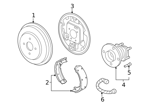 Brake Components for 2004 Saturn Ion #0