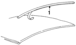 F6DZ5451728PTM - Body: Roof Molding for Ford: Taurus Image