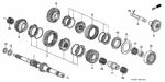 23626P21335 - Transmission - Manual: SLEEVE SET, SYNCHRONIZER (5-R) for Honda Image