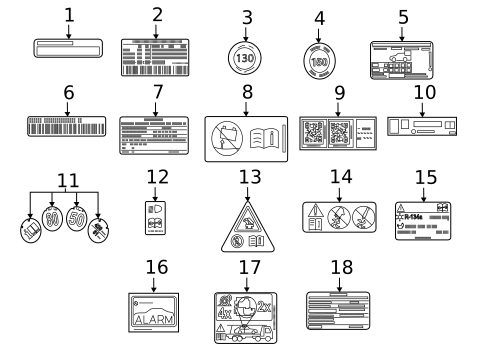 Labels for 2020 Mercedes-Benz E 450 #1