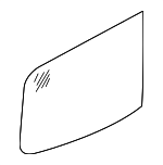 903001PA1B - Body: Rear Glass for Nissan: NV1500, NV2500, NV3500 Image