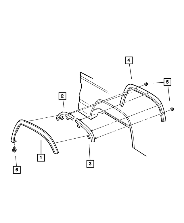 55175899 - : Fender Side Liner, Left for Mopar Image