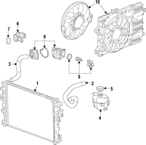 Radiator & A/C Condenser Cooling Kit For 2017-18 Buick LaCrosse & Chevrolet Malibu