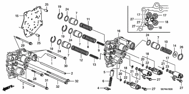 AT Accumulator Body ('07) for 2007 Acura TL #0