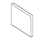 87373B1000 - Body: Applique Panel Pad for Kia Image