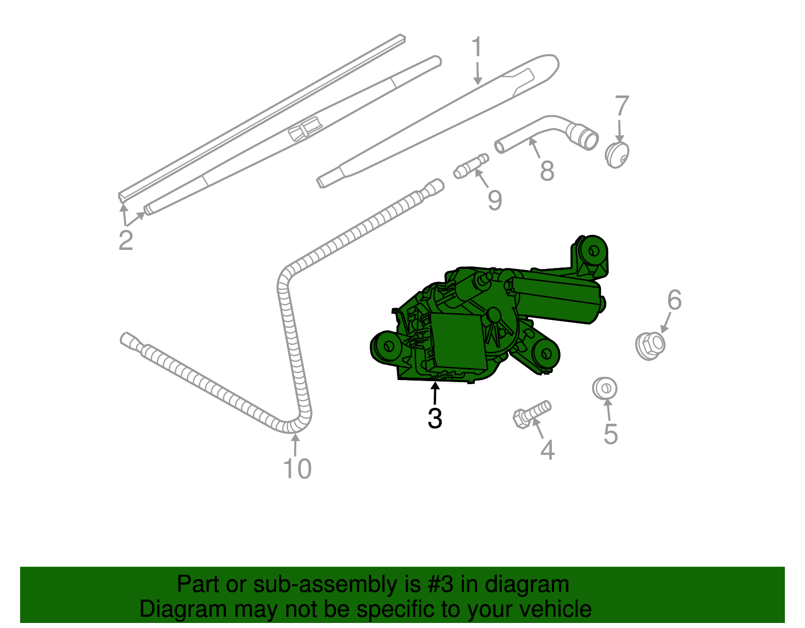 Wiper Motor - BMW (67636917907)