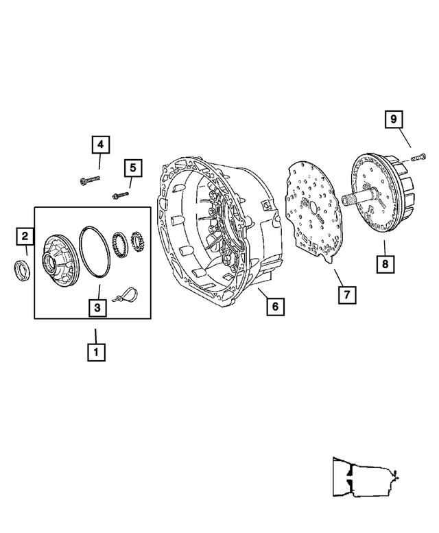 RL087860AA - Automatic Transmission 5 Speed [DGZ]: Transmission Oil Pump for Mopar Image