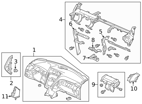 Instrument Panel for 2013 Acura ZDX #0