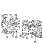 4780808AG - Body Sheet Metal Except Doors: Torque Box Shield, Right for Mopar Image