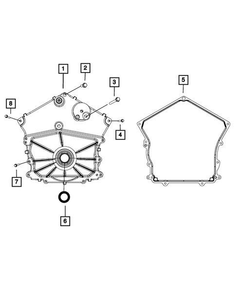 Timing Belt/Chain and Cover and Balance Shaft for 2009 Dodge Charger #1