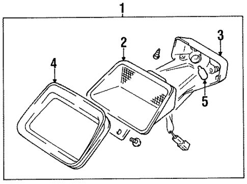 High Mounted Stop Lamp for 1999 Suzuki Swift #0