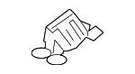 853993K500 - Body: Headliner Clip for Kia Image