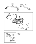 68379814AA - Engine: Crankcase Pressure Sensor for Dodge: Hornet | Jeep: Compass, Grand Cherokee, Wrangler Image