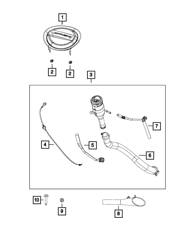 5181503AK - Fuel: Fuel Filler Tube for Mopar Image