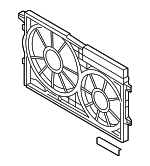 1K0121205AJ - Cooling System: Fan Shroud for Volkswagen Image