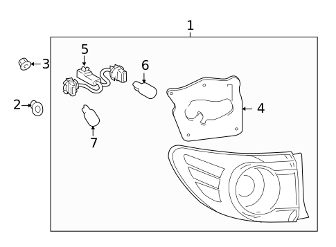 Combination Lamps for 2013 Toyota Corolla #1