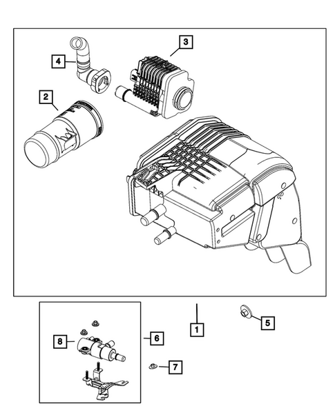 Vacuum Canister/Leak Detection Pump for 2026 Jeep Cherokee #0