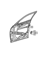 68424451AD - Electrical: Front Door Module, Left for Mopar Image