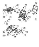 Seat Track Cover, Right, Front