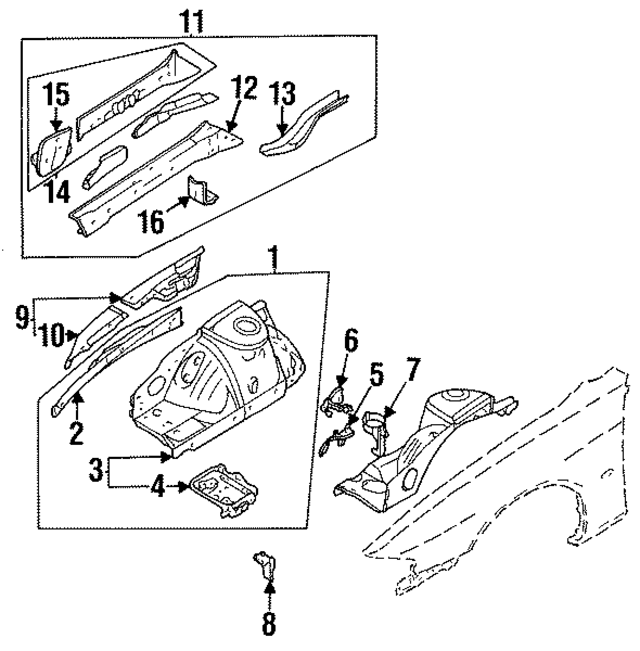 6416053F00 - : Battery Holder for Nissan Image