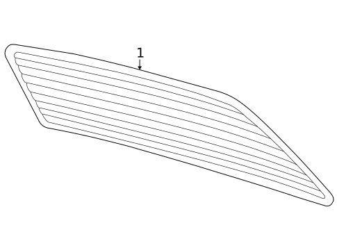 Glass & Hardware - Back for 2000 Volkswagen Passat #0