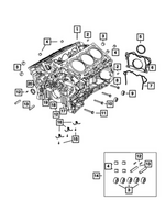 6510082AA - 3.6L Gas; Engine: Pipe Plug for Mopar Image