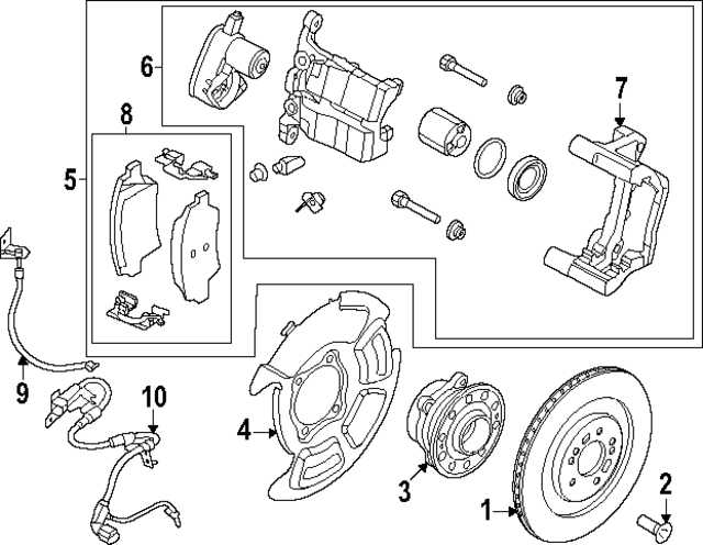 58311DOA00 - : Caliper for Kia Image