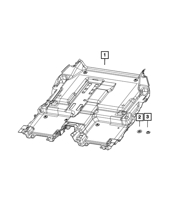 6XQ42TX7AE - Interior Trim: Rear Floor Carpet for Jeep: Grand Cherokee L Image
