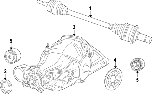 Rear Axle for 2019 Dodge Durango #0