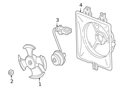Condenser Fan for 2002 Acura CL #0