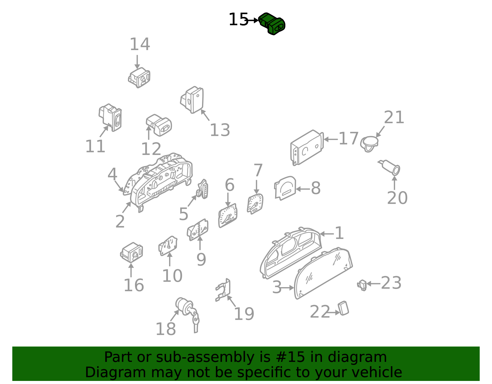 2001 Nissan Hazard Switch 25290-9Z400 | OEM Parts Online