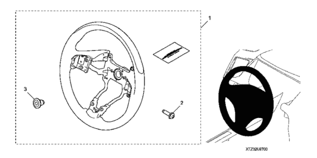 Steering Wheel (Wood) for 2017 Acura TLX #0