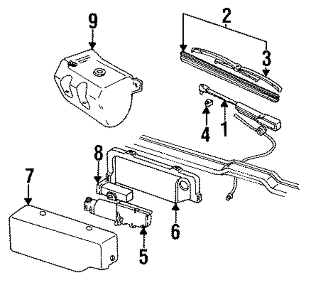 15043067 - Body: Wiper Arm for GM Image