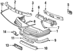10252361 - Body: Bumper Cover for Pontiac: Grand Prix Image