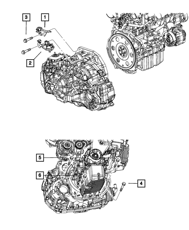 6509845AA - AS60T; 6 Speed; Automatic Transaxle: Hex Flange Head Bolt for Mopar Image